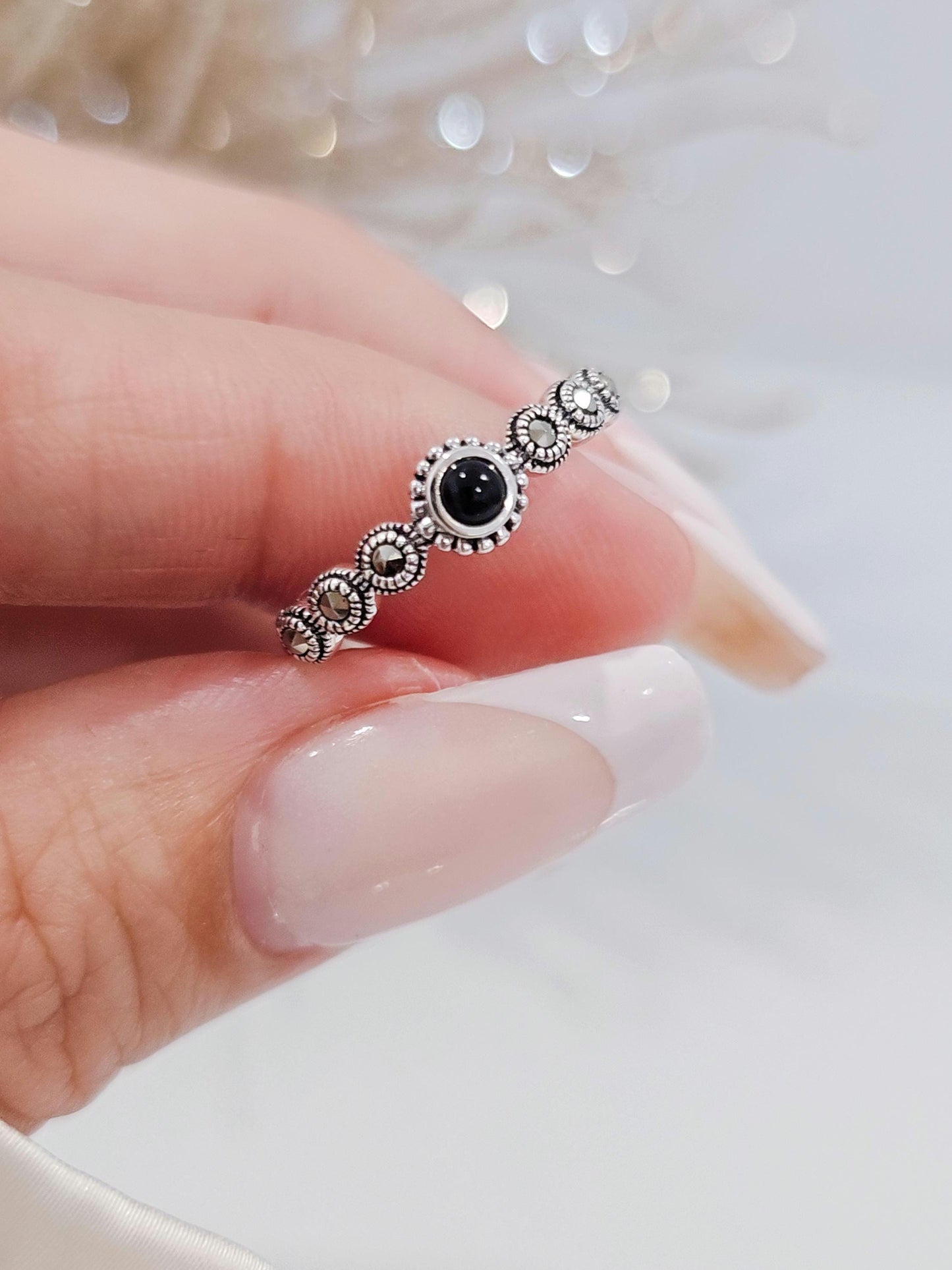 Genuine Black Onyx Ring