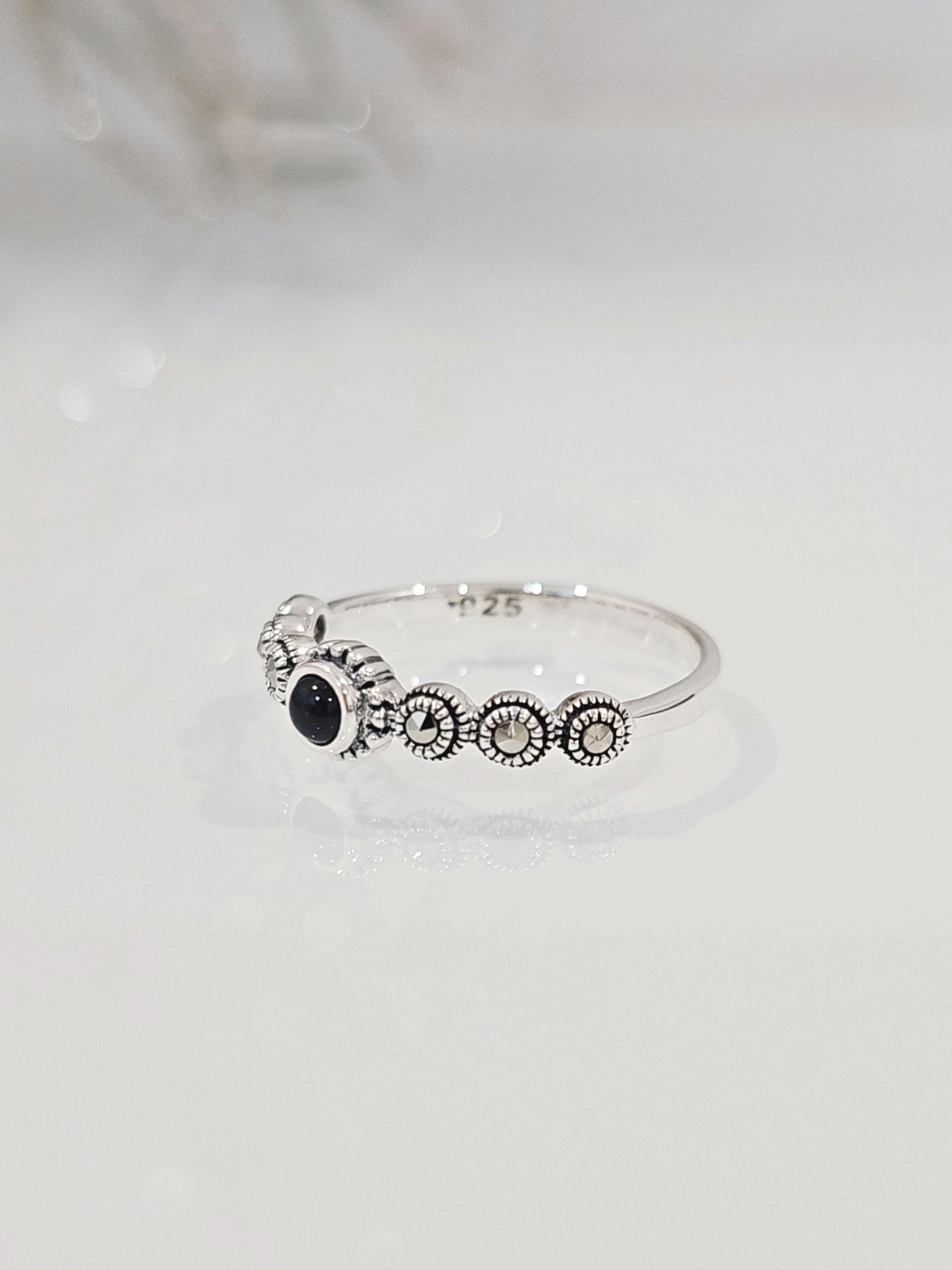 Genuine Black Onyx Ring