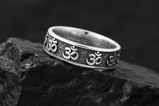 OM Ring Sterling Silver 6.2mm