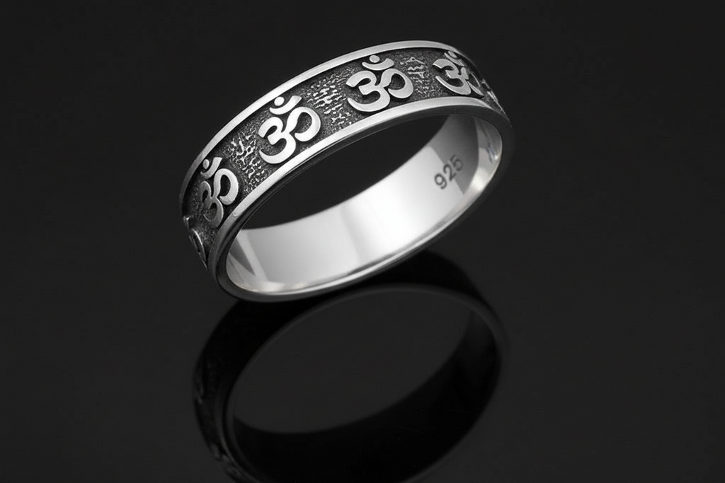 OM Ring Sterling Silver 6.2mm