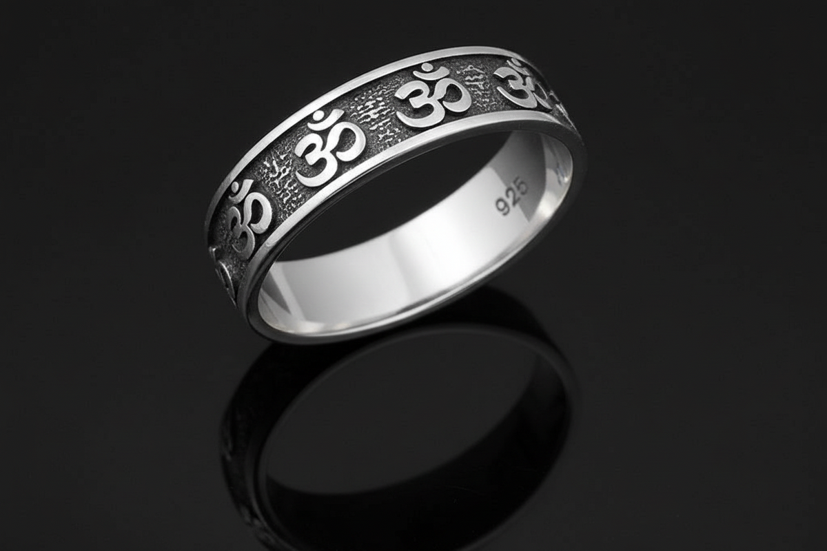 OM Ring Sterling Silver 6.2mm