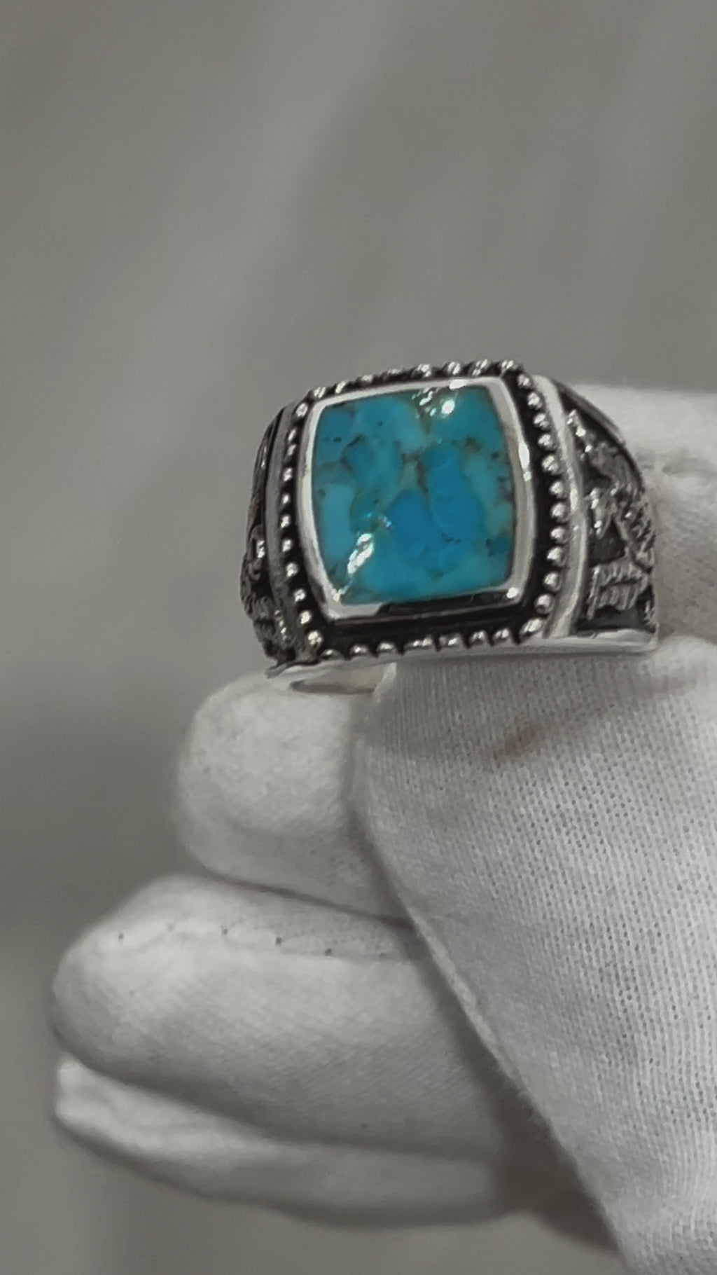 Kingsman Turquoise Eagle Ring