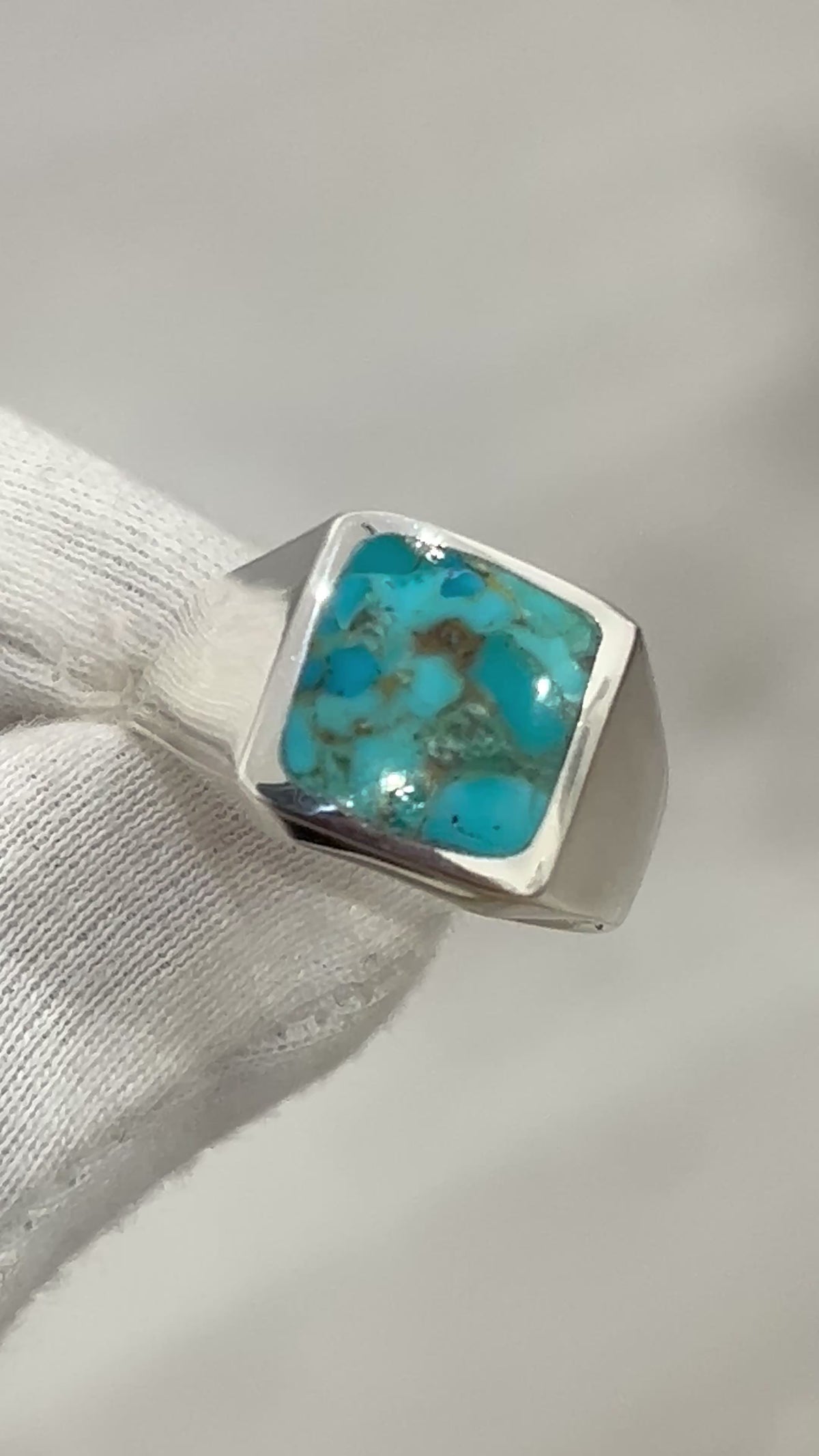 Formal Turquoise Men's Ring